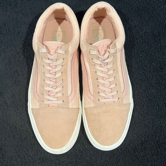 🔥 Vans Old Skool Woven Check Spanish Villa Suede Canvas Shoes Women Sz 10 - EUC - Picture 7 of 13